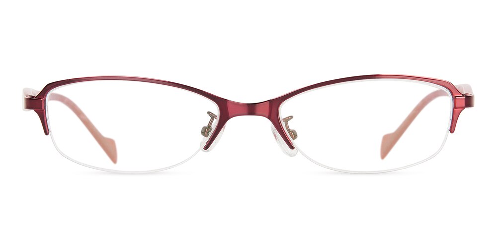 Dale Red Oval Metal Eyeglasses