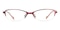 Dale Red Oval Metal Eyeglasses