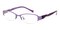 Maple Purple Oval Metal Eyeglasses