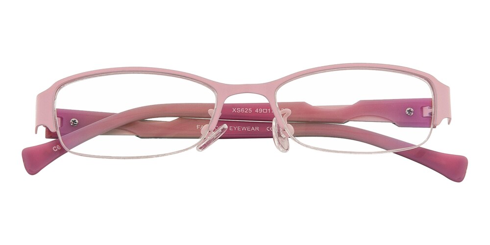Maple Pink Oval Metal Eyeglasses