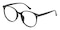 Salina Clip-on Black Round TR90 Eyeglasses