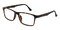 Oneida Clip-on Tortoise(Yellow-green Mirror-coating) Rectangle TR90 Eyeglasses
