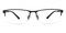 Curitis Black Rectangle Titanium Eyeglasses