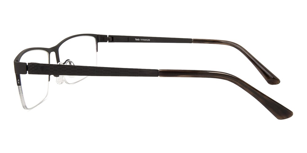 Curitis Gunmetal Rectangle Titanium Eyeglasses