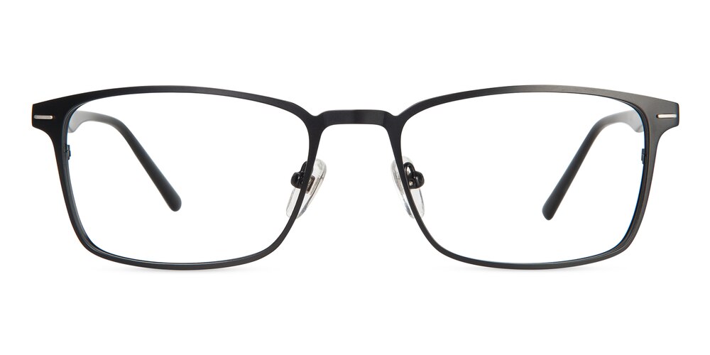 Marsh Black Rectangle Metal Eyeglasses