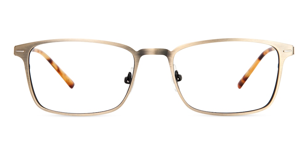 Marsh Golden Rectangle Metal Eyeglasses
