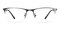 Gordon Gunmetal Rectangle Metal Eyeglasses
