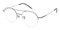 Spokane Silver Aviator Titanium Eyeglasses