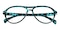 Rochester Blue Tortoise Aviator Plastic Eyeglasses