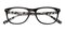 Irving Black/Crystal Classic Wayframe Plastic Eyeglasses