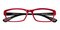 Ralston Red/Black Rectangle TR90 Eyeglasses