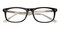 CedarRapids Black/Crystal Rectangle Acetate Eyeglasses