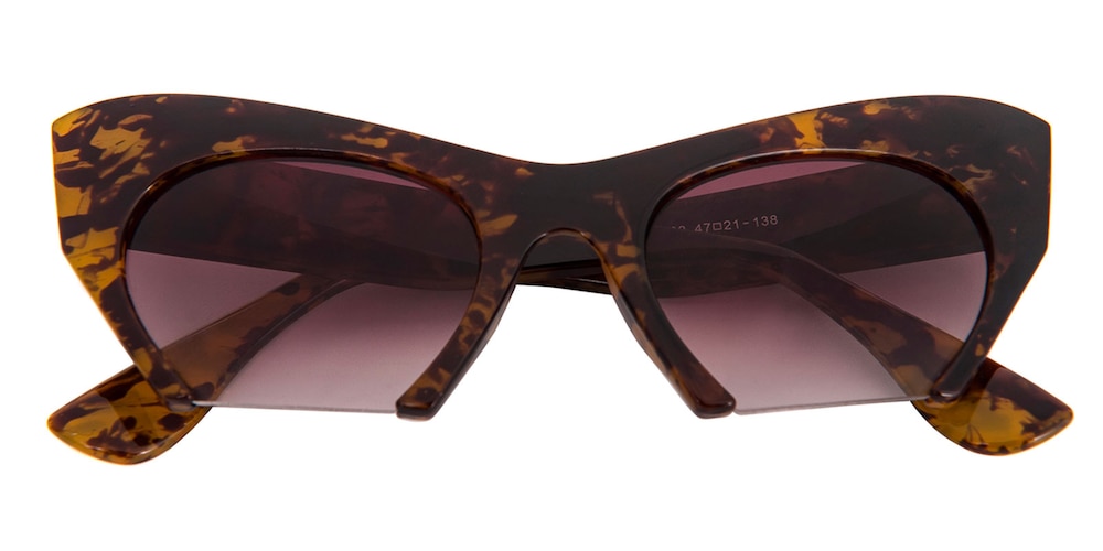 Quentin Tortoise Cat Eye Plastic Sunglasses