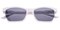 Charleville White/Crystal Rectangle Acetate Sunglasses