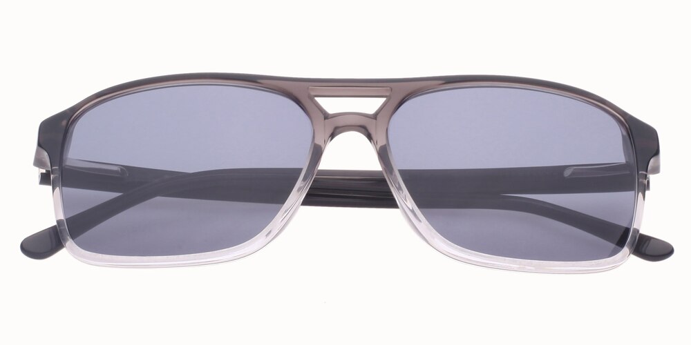 Ferdinand Gray/Crystal Aviator Acetate Sunglasses
