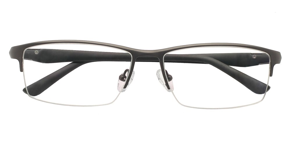 Bing Gunmetal Rectangle Titanium Eyeglasses