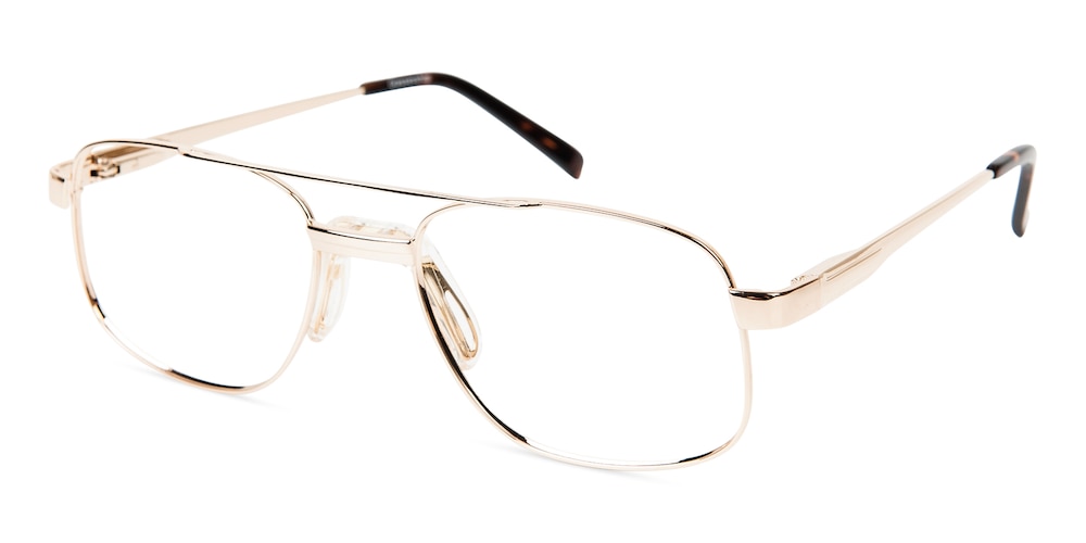 Hardy Golden Aviator Metal Eyeglasses