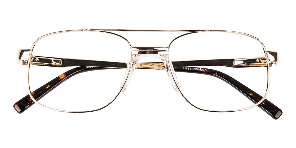 Hardy Golden Aviator Metal Eyeglasses