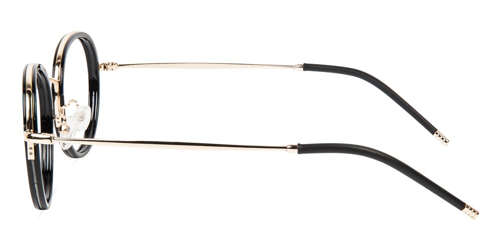 Irene Black Round TR90 Eyeglasses