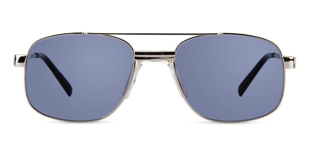 Burton Silver Aviator Metal Sunglasses
