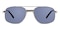 Burton Silver Aviator Metal Sunglasses