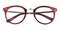 Crestview Red Tortoise Round TR90 Eyeglasses