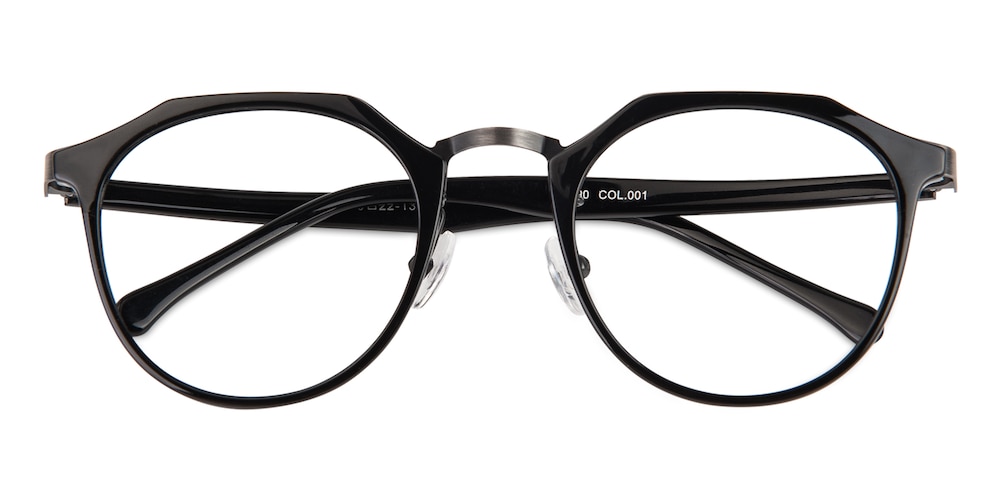 Myers Black Oval TR90 Eyeglasses