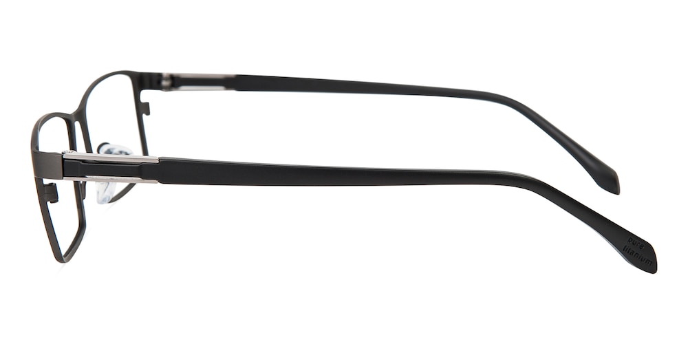 Benson Gunmetal Rectangle Titanium Eyeglasses