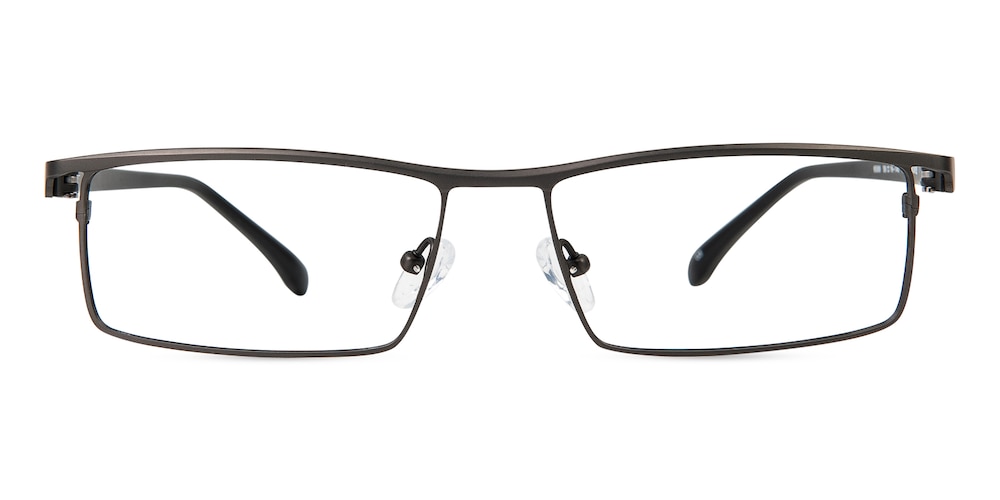 Christian Gunmetal Rectangle Titanium Eyeglasses