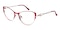 Erin Red Cat Eye Titanium Eyeglasses
