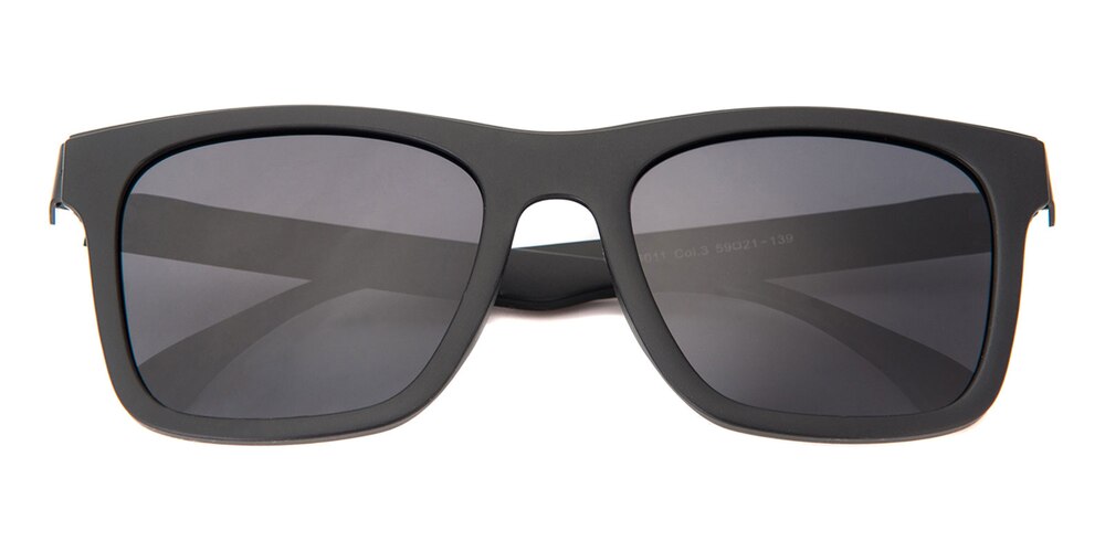 Barton MBlack Square Plastic Sunglasses