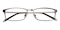 Adolph Gunmetal Rectangle Metal Eyeglasses