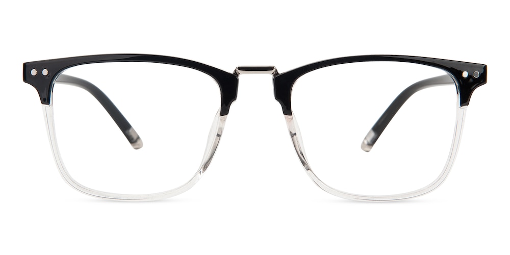 Wichita Black/Crystal Square TR90 Eyeglasses