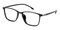 Bernie Black Rectangle TR90 Eyeglasses