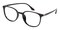 Park Black Oval TR90 Eyeglasses