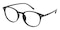Collinsville Black Classic Wayframe TR90 Eyeglasses
