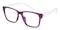 Chloe Purple/Crystal Square TR90 Eyeglasses