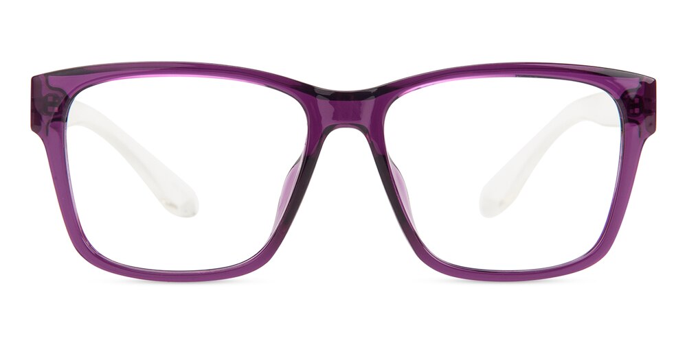 Chloe Purple/Crystal Square TR90 Eyeglasses