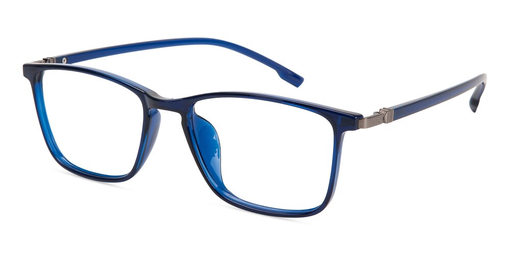 Bernie Blue Rectangle TR90 Eyeglasses