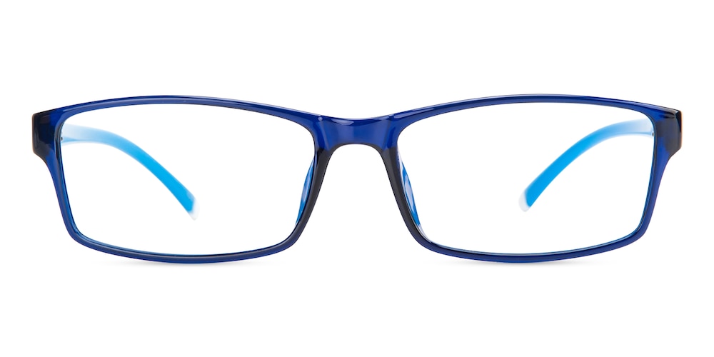 Leopold Blue Rectangle TR90 Eyeglasses