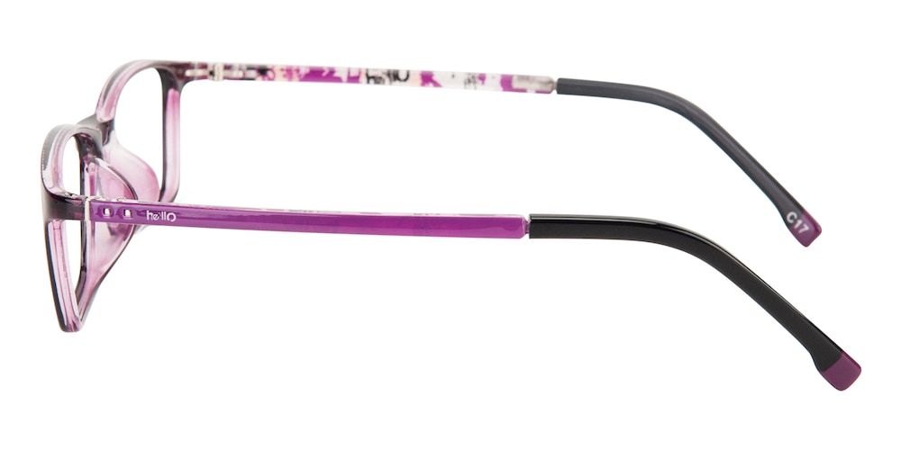 Union Purple Rectangle TR90 Eyeglasses