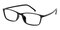 Union Black Rectangle TR90 Eyeglasses