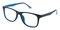 Sharp Clip-on Black/Blue Classic Wayframe TR90 Eyeglasses