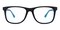 Sharp Clip-on Black/Blue Classic Wayframe TR90 Eyeglasses