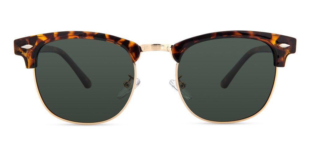 Avignon Tortoise Classic Wayframe Metal Sunglasses
