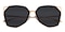 Leila Black Square TR90 Sunglasses