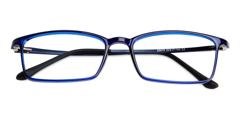 Cotton Blue Rectangle TR90 Eyeglasses