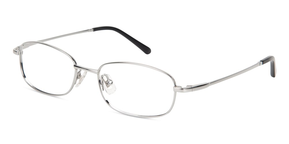 Copperfield Silver Oval Titanium Eyeglasses