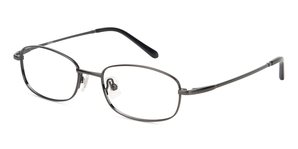Copperfield Gunmetal Oval Titanium Eyeglasses