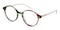 Maria Floral/Clear Round Acetate Eyeglasses